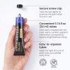 ARTEZA Acrylic Paint Set 24 Colors (0.74 oz Tubes). High-Viscosity, Richly Pigmented Paints for Canvas, Wood & Crafts. Non-Toxic Water-Based Formula. Holiday Gift for Artists & Painters(0.74 Fl Oz (Pack of 12))