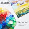 ARTEZA Acrylic Paint Set 24 Colors (0.74 oz Tubes). High-Viscosity, Richly Pigmented Paints for Canvas, Wood & Crafts. Non-Toxic Water-Based Formula. Holiday Gift for Artists & Painters(0.74 Fl Oz (Pack of 12))