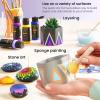 ARTEZA Craft Acrylic Paint Set, Water-Based Acrylic Craft Paint, Matte Finish Artist Paints, Art Supplies for Glass, Wood, Ceramics, Fabrics, Leather(20 x 60ml (2.02 fl oz) Vintage)
