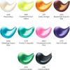ARTEZA Iridescent Acrylic Paint Set – 10 Galaxy Tones, Shimmer Water-Based Paints for Canvas, Wood, Rocks, Fabrics, and Mixed Media Projects(10 x 60ml (2 fl oz) Dreamer Tones)