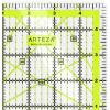 ARTEZA Quilting Ruler, Laser Cut Acrylic, Double Colored Grid Lines, 6″x6″(5×5)
