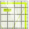 ARTEZA Quilting Ruler, Laser Cut Acrylic, Double Colored Grid Lines, 6″x6″(6 x 12)