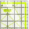 ARTEZA Quilting Ruler, Laser Cut Acrylic, Double Colored Grid Lines, 6″x6″(6×6)