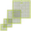 ARTEZA Quilting Ruler, Laser Cut Acrylic, Double Colored Grid Lines, 6″x6″(Set 4)