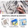 ARTEZA Sketch Book 2-Pack, 9×12 Inches – 200 Sheets, Spiral Bound, 68 lb Acid-Free Drawing Pad for Adults, Teens & Artists for Sketching(9X12 2)