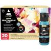 ARTEZA Craft Acrylic Paint Set, Water-Based Acrylic Craft Paint, Matte Finish Artist Paints, Art Supplies for Glass, Wood, Ceramics, Fabrics, Leather(Basic Colors)