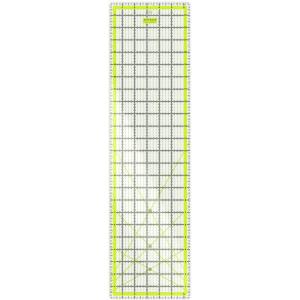 ARTEZA Quilting Ruler, Laser Cut Acrylic, Double Colored Grid Lines, 6″x6″(6.5 x 24)