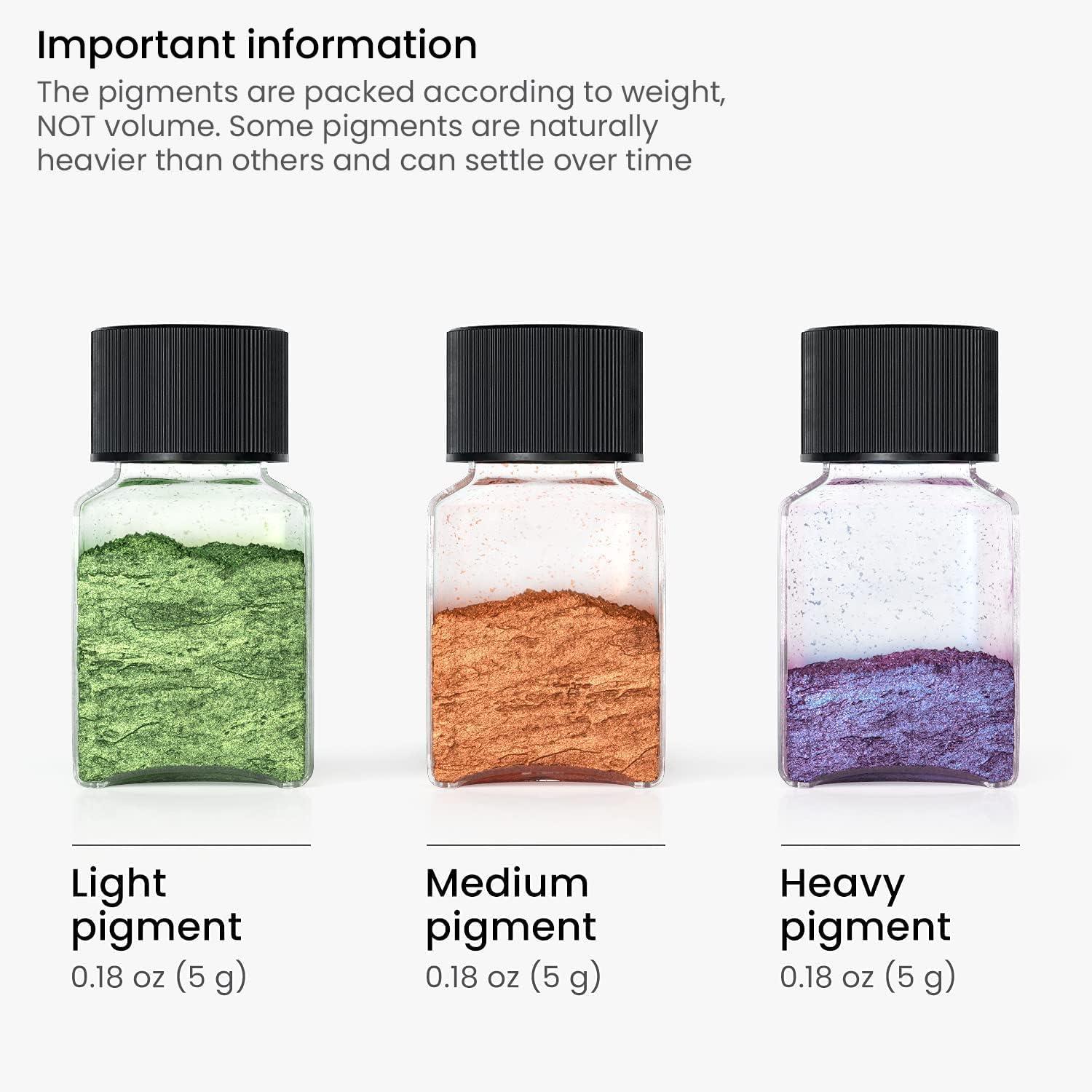 imageARTEZA Mica Powder for Epoxy Resin Set of 60 Assorted Colors 018 oz Bottles Mica Powder for Candle Making and DIY CraftsMulticolored