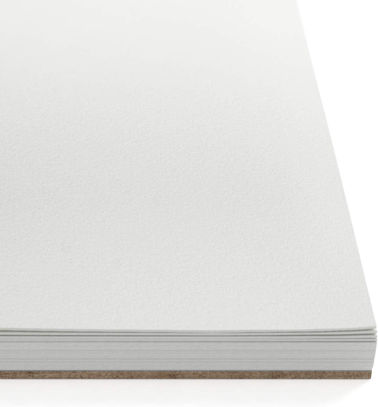 imageARTEZA Watercolor Paper for Kids 2 Pack 30 Sheets Each 9x12 Inches Water Pad 135lb200gsm Glue Bound Acid Free Kids Paper14 Sheets ColdPressed