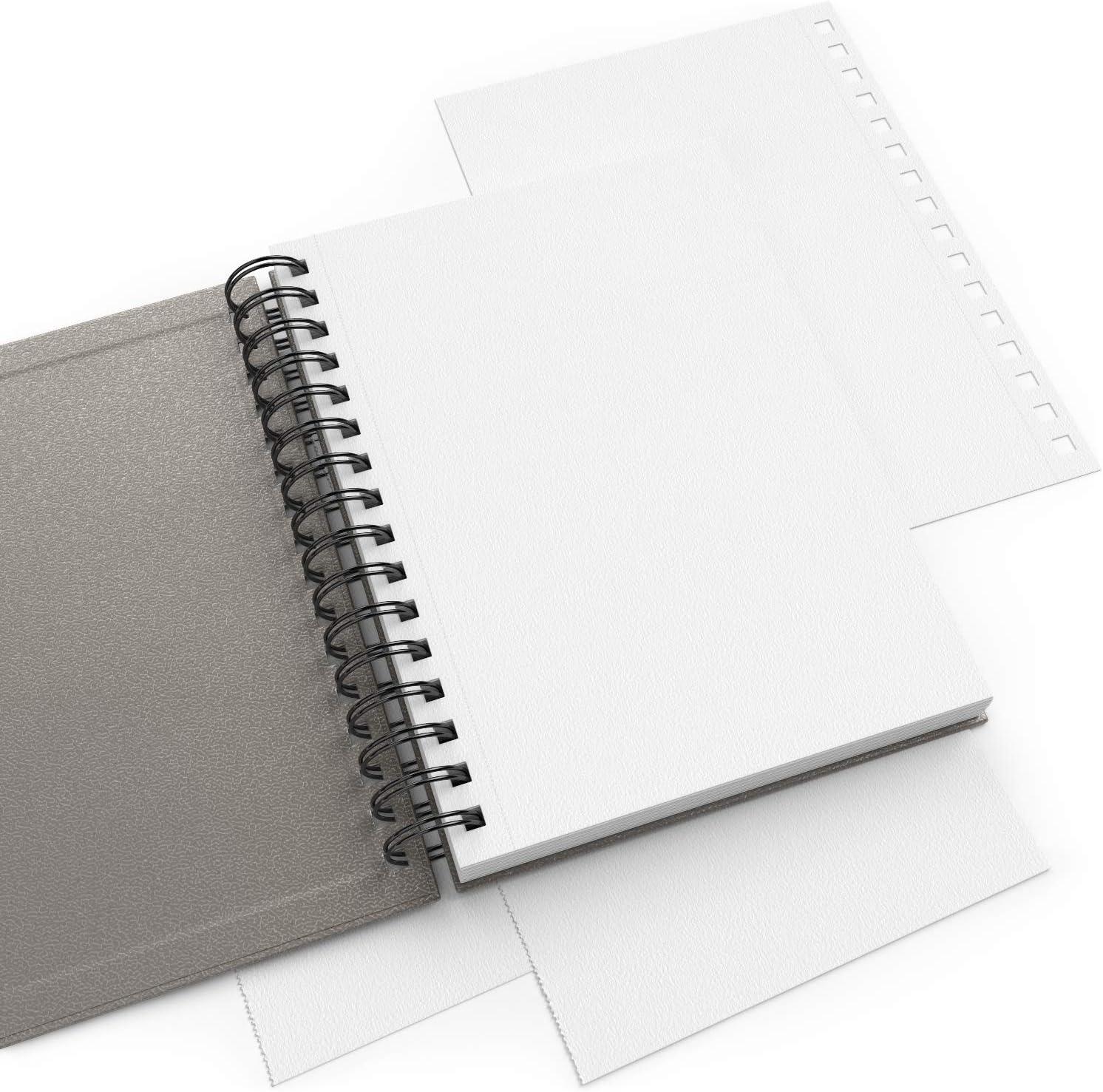 imageARTEZA Watercolor Sketchbook 2Pack 64 Pages Each 9 x 12 Inches Brown Hardcover 140Pound SpiralBound PaperGray