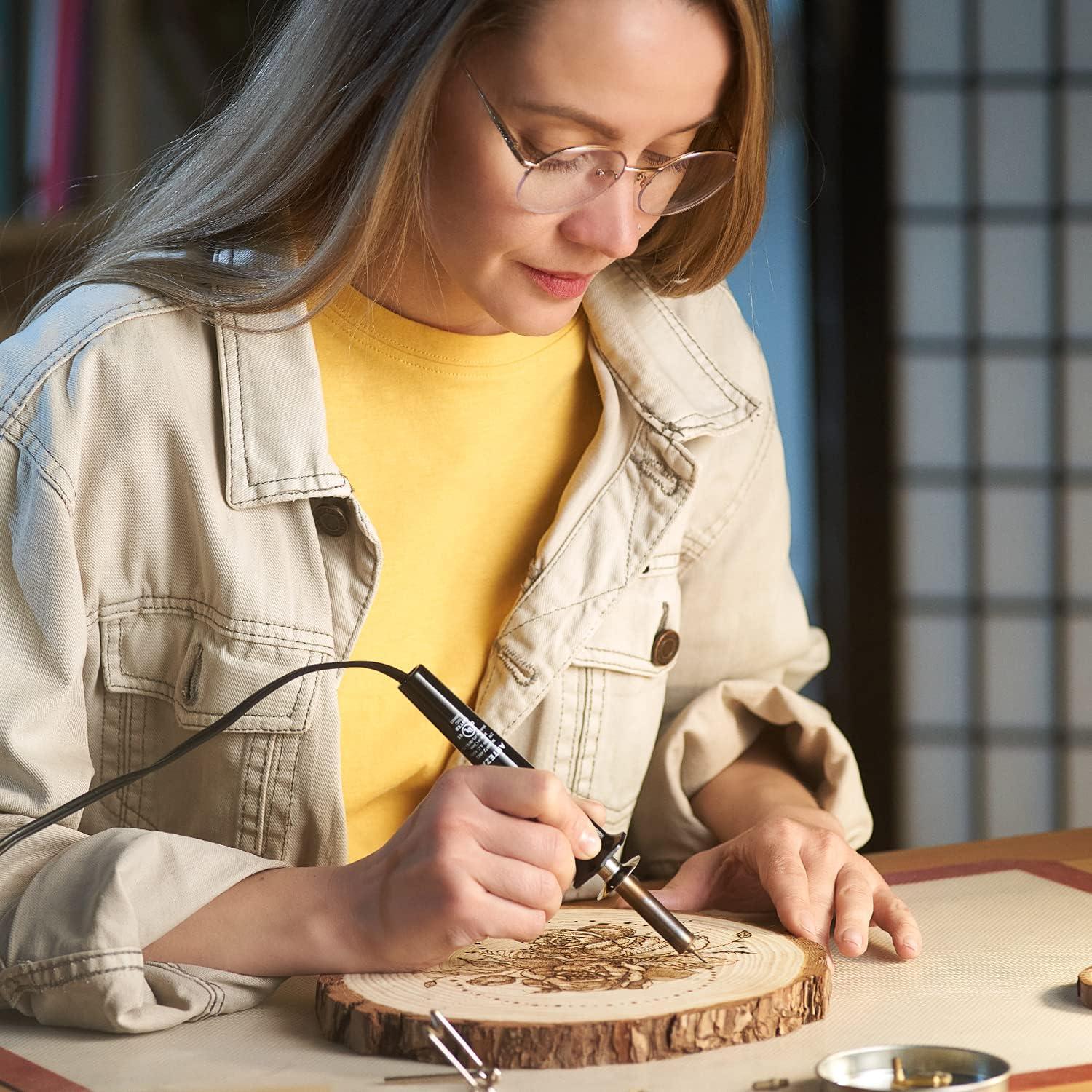 how to make a pyrography pen at home #diy - youtube... Arteza Wood Burning Kit, 1 Pyrography Pen, 6 Interchangeable Tips, 300 ...