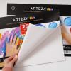 ARTEZA 12×16 Inches Finger Paint Paper Pad, Pack of 2 Finger Pads, 25 Sheets Each, 54lb/80gsm Drawing Pad for Kids