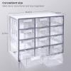 ARTEZA 20 Drawer Organizer and Storage Cabinet – Clear Plastic, Stackable Drawers for Makeup, Crafts, Sewing, Office Supplies, Small Parts & Tools(12 Cabinet)
