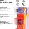 ARTEZA 30 Finger Paint Set, 1 fl oz, Non-Toxic Washable Finger Paint Kit for Kids, Art Supplies for Kids