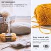 ARTEZA Acrylic Yarn for Crocheting, 4 x 200-g Skeins of Worsted Yarn for Knitting, Mossy A602, Knitting & Crochet Supplies(Classic)