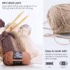 ARTEZA Acrylic Yarn for Crocheting, 4 x 200-g Skeins of Worsted Yarn for Knitting, Mossy A602, Knitting & Crochet Supplies(Dark)