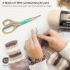 ARTEZA Acrylic Yarn for Crocheting, 4 x 200-g Skeins of Worsted Yarn for Knitting, Mossy A602, Knitting & Crochet Supplies(Freshly Pressed)