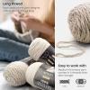 ARTEZA Acrylic Yarn for Crocheting, 4 x 200-g Skeins of Worsted Yarn for Knitting, Mossy A602, Knitting & Crochet Supplies(Freshly Pressed)