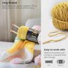 ARTEZA Acrylic Yarn for Crocheting, 4 x 200-g Skeins of Worsted Yarn for Knitting, Mossy A602, Knitting & Crochet Supplies(Hello Sunshine)