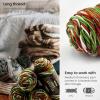 ARTEZA Acrylic Yarn for Crocheting, 4 x 200-g Skeins of Worsted Yarn for Knitting, Mossy A602, Knitting & Crochet Supplies(Holly Jolly)