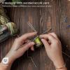 ARTEZA Acrylic Yarn for Crocheting, 4 x 200-g Skeins of Worsted Yarn for Knitting, Mossy A602, Knitting & Crochet Supplies(Holly Jolly)