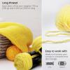 ARTEZA Acrylic Yarn for Crocheting, 4 x 200-g Skeins of Worsted Yarn for Knitting, Mossy A602, Knitting & Crochet Supplies(Making Lemonade)
