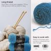ARTEZA Acrylic Yarn for Crocheting, 4 x 200-g Skeins of Worsted Yarn for Knitting, Mossy A602, Knitting & Crochet Supplies(Peacocking)