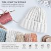 ARTEZA Acrylic Yarn for Crocheting, 4 x 200-g Skeins of Worsted Yarn for Knitting, Mossy A602, Knitting & Crochet Supplies(Pearly Gates)