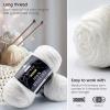 ARTEZA Acrylic Yarn for Crocheting, 4 x 200-g Skeins of Worsted Yarn for Knitting, Mossy A602, Knitting & Crochet Supplies(Pearly Gates)