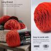 ARTEZA Acrylic Yarn for Crocheting, 4 x 200-g Skeins of Worsted Yarn for Knitting, Mossy A602, Knitting & Crochet Supplies(Red)