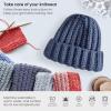 ARTEZA Acrylic Yarn for Crocheting, 4 x 200-g Skeins of Worsted Yarn for Knitting, Mossy A602, Knitting & Crochet Supplies(Ripped Jeans)
