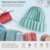 ARTEZA Acrylic Yarn for Crocheting, 4 x 200-g Skeins of Worsted Yarn for Knitting, Mossy A602, Knitting & Crochet Supplies(Sea-Saw)