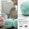ARTEZA Acrylic Yarn for Crocheting, 4 x 200-g Skeins of Worsted Yarn for Knitting, Mossy A602, Knitting & Crochet Supplies(Sea-Saw)