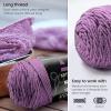 ARTEZA Acrylic Yarn for Crocheting, 4 x 200-g Skeins of Worsted Yarn for Knitting, Mossy A602, Knitting & Crochet Supplies(Sugar Plum)