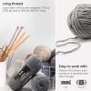 ARTEZA Acrylic Yarn for Crocheting, 4 x 200-g Skeins of Worsted Yarn for Knitting, Mossy A602, Knitting & Crochet Supplies(Very Shady)