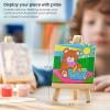 ARTEZA Animal-Themed Painting Set for Kids, 4 Pre-Sized 8×8 Inch Canvases, 24 Vibrant Acrylic Colors, 4 Brushes & Palettes, Creative Art Activities for Ages 6+(Nature)