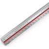 ARTEZA Architectural Scale Ruler – 12-Inch Triangular Ruler, Anodized Aluminum Tool with Laser-Etched Markings for Blueprints & Tech Drawings