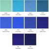 ARTEZA Blue Craft Felt Sheets, 8.3 x 11.8 Inches, Set of 50, 20 Soft and 30 Stiff Non Woven Felt Fabric for Sewing and DIY Projects