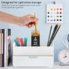 ARTEZA Desktop Storage Rack with Divider – 3 Drawers for Art and Office Supplies, Pencil Holder Organizer for Desk, 11.57 x 8.43 x 8.5 in, Cool Gray(4-Compartment & 1 Drawer)