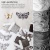 ARTEZA Embroidery Thread 80 Skeins – 100% Mercerized Cotton Floss in Black, White, Dark Gray & Light Gray – for Cross Stitch, Needlework, Jewelry and Crafts(Black & White)