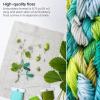 ARTEZA Embroidery Thread Pack, 80 Skeins, Royal Blue, Teal, Dark Blue, & Light Blue(Green)
