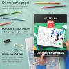ARTEZA Kids Coloring Book and Colored Pencils Kit, 8.5×11 Inches, Sea Creature Illustrations, 50 Double-Sided Coloring Sheets, 100-lb Paper(Color-by-Number)