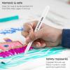 ARTEZA Kids Fine Tip Washable Markers, 42 Bright Colors, 36 Washable Marker Pens and 6 Non-Washable Neon Pens, School Supplies for Kids Ages 3 and Up(18 Bold Tip)