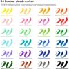 ARTEZA Kids Fine Tip Washable Markers, 42 Bright Colors, 36 Washable Marker Pens and 6 Non-Washable Neon Pens, School Supplies for Kids Ages 3 and Up(24 Dual Tip)