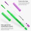 ARTEZA Kids Fine Tip Washable Markers, 42 Bright Colors, 36 Washable Marker Pens and 6 Non-Washable Neon Pens, School Supplies for Kids Ages 3 and Up(42 Fine Tip)