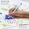 ARTEZA Kids Fine Tip Washable Markers, 42 Bright Colors, 36 Washable Marker Pens and 6 Non-Washable Neon Pens, School Supplies for Kids Ages 3 and Up(42 Fine Tip)