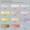 ARTEZA Metallic Watercolor Paint Set 24 Colors, Shimmering Watercolors in Half Pans with Water Brush Pen & Tin Box, Luminous, High-Pigment Paints for Paper & Mixed Media, Holiday Gift for Artists(Iridescent  Set of 12)