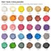 ARTEZA Mica Powder for Epoxy Resin, Set of 60, Assorted Colors, 0.18 oz Bottles, Mica Powder for Candle Making and DIY Crafts(Multicolored)
