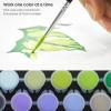 ARTEZA Paint by Numbers Kit, 12×16 Inches, 21 Pieces, Monstera Canvas Painting Kit, Canvas Panel, 12 Acrylic Paint Pots, 5 Paintbrushes, Art Supplies for a Meditative and Calming(Floral Hydrangea)