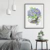 ARTEZA Paint by Numbers Kit, 12×16 Inches, 21 Pieces, Monstera Canvas Painting Kit, Canvas Panel, 12 Acrylic Paint Pots, 5 Paintbrushes, Art Supplies for a Meditative and Calming(Floral Hydrangea)